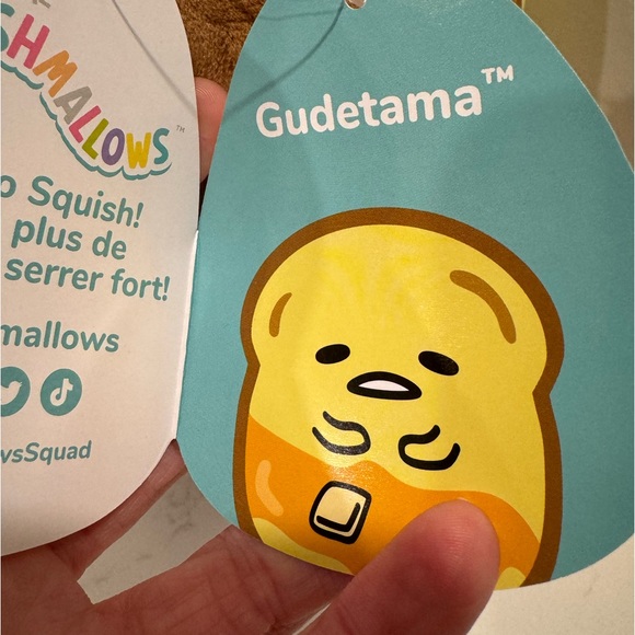 Gudetama Squishmallows Sanrio 8” Gudetama as French toast NWT - Picture 2 of 2